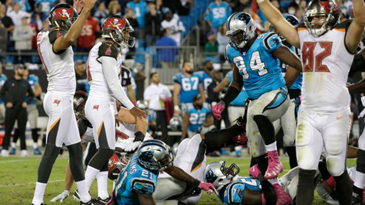 Bucs beat Panthers 17-14 on last-second field goal by Aguayo